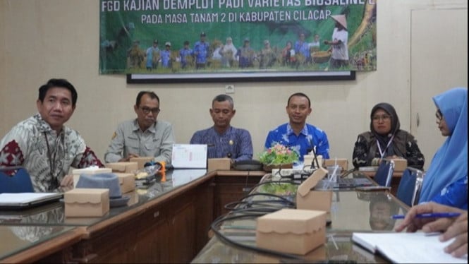 FGD padi Biosaline 2 di Bappeda Cilacap