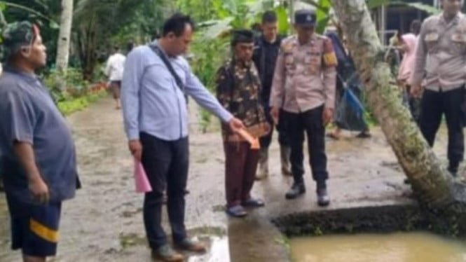 Balita di Desa Mujur Lor Cilacap Terbawa Arus Saluran Irigasi