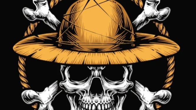 Bendera one piece yang kini sudah sampai di Nepal