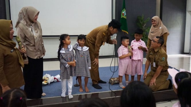Kunjungan Edukatif PAUD dan TK Banjarnegara ke Kantor Pemerintahan.