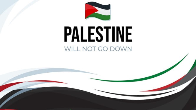 Ilustrasi bendera Palestina