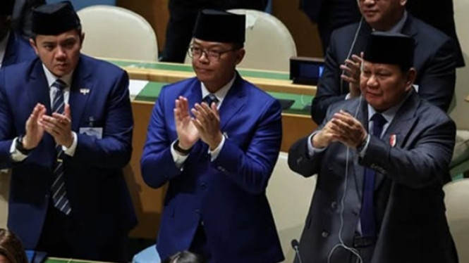 Mikrofon Prabowo mati di sidang PBB