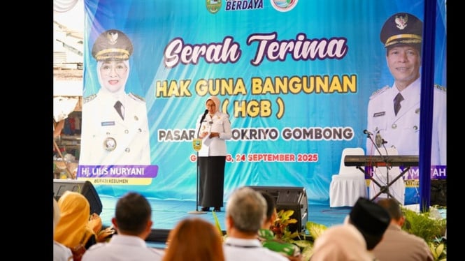 Serah terima Pasar Wonokriyo ke Pemkab Kebumen