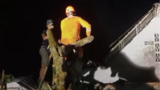 Pohon Tumbang Timpa Rumah Warga di Desa Ciberem Sumbang