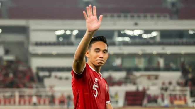 Pemain Timnas Indonesia Rizky Ridho