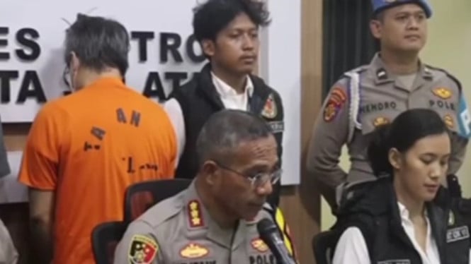 Polisi amankan tersangka HW di Mapolres Jaksel