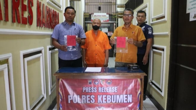 Pelaku kasus narkotika di Pasar Wonokriyo Gombong