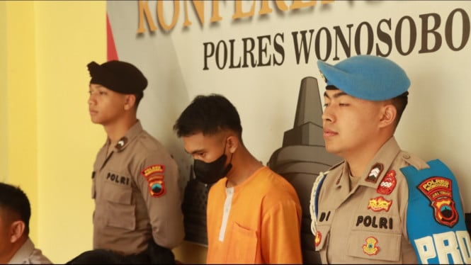 Konferensi Pers Polres Wonosobo ungkap Kasus Narkoba .