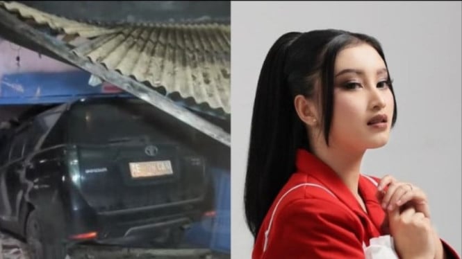 Kecelakaan mobil pedangdut Cantika Davinca