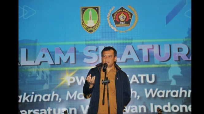 Gubernur Luthfi saat acara Malam Silaturasa PWI