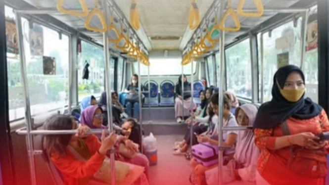Bus listrik Trans Semarang diuji coba