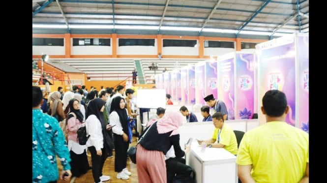 Peserta Job Fair Banyumas 2025 antusias