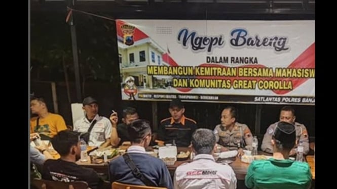 Suasana akrab Ngopi Bareng Polres Banjarnegara