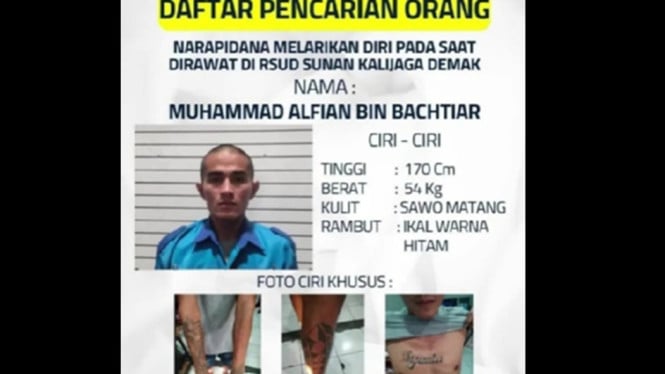 Napi Rutan Demak kabur lewat lubang kipas RSUD