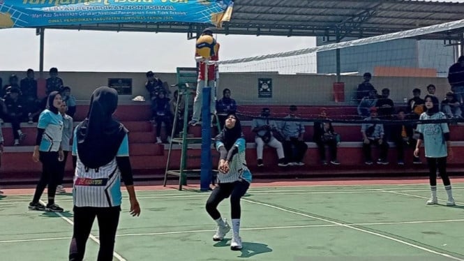Bola Voli di kegiatan Gebyar Pendidikan Non-Formal Tahun 2025
