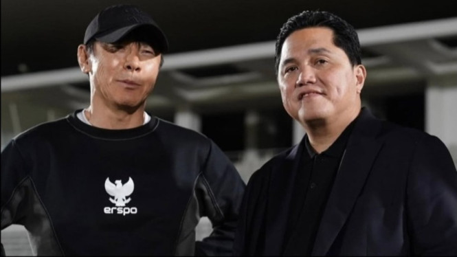 Shin Tae-yong dan Erick Thohir