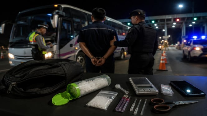 Kondektur bus diduga menjadi kurir sabu antarprovinsi