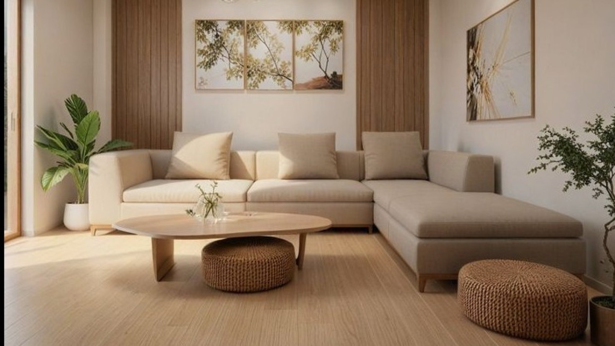 Japandi Living room desaign Minimalis