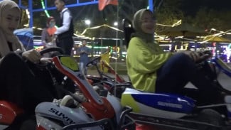 Ngabuburit Asik di Wahana BNA Genteng Banyuwangi