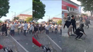 Lomba Gerak Jalan di Banyuwangi Diwarnai Aksi Kericuhan Penonton dan Peserta