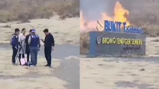 6 Orang Diamankan, Kebakaran Blok Savana Bukit Teletubbies Bromo
