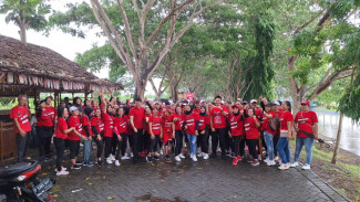 Chandra Astan Senam Hingga Tiktokan Bersama Masyarakat