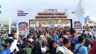 Kampanye Hari Terakhir, Relawan Prabowo-Gibran Gelar Gowes Sekali Putaran