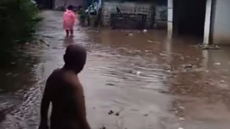 Banjir Sepinggang Orang Dewasa Rendam Pemukiman Warga