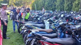 150 Unit Motor Digaruk Polres Lumajang Saat Balap Liar, Begini Jalan Mengambilnya