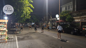 Ramaikan Waktu Sahur, Masyarakat Manfaatkan Jalanan di Pusat Kota