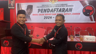 Bacabup Pendaftar Pertama ke PDI Perjuangan Jember Diwakilkan