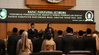 Pelantikan Anggota DPRD Periode 2024-2029, Bupati Ipuk: Mari Sinergi Bangun Banyuwangi