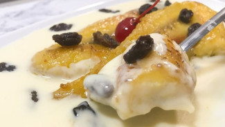 Creamy Pisang Panggang Saus Custard, Camilan Lembut yang Wangi Menggoda