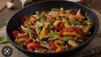 Resep Makan Siang Ayam Masak Paprika, Sajian Segar Untuk Makan Siang Keluarga