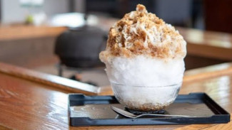 Resep Kakigori Kopi Segar, Dessert Es Serut Jepang dengan Coffee Jelly dan Es Krim Vanilla
