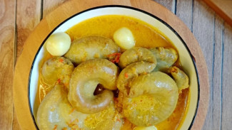 Gulai Tambusu Khas Padang, Lezatnya Usus Sapi Isi Telur dan Tahu