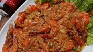Menu Makan Malam Simple, Resep Udang Saus Padang