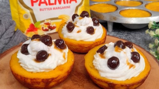 Unik dan Bikin Penasaran! Ini Dia Kue Lumpur Labu Boba Cream yang Lagi Hits di Dapur