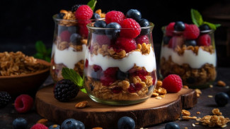 Sarapan Sehat 5 Menit, Parfait Berry Renyah Penuh Energi!