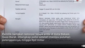 Bos Bengkel Vespa 'Rampok' Uang Pelanggan, Habis Buat Judi!