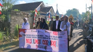 Karnaval Budaya Bajulmati, Persega Tampil Kompak Rayakan HUT RI ke-80