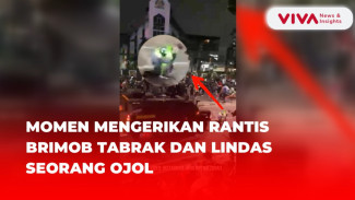 Viral, Video Tunjukkan Momen Mengerikan Saat Mobil Rantis Polisi Tabrak dan Lindas Ojol
