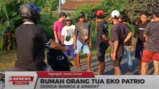 Beredar Isu Hoaks Penjarahan, Rumah Orang Tua Eko Patrio di Nganjuk Dijaga Ketat Warga dan Aparat