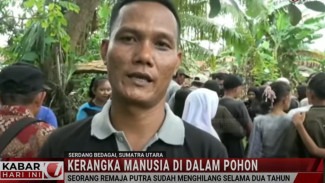 Warga yang Hilang Dua Tahun Diduga Jadi Kerangka dalam Pohon Aren