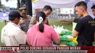 Polri dan Bulog Gelar Gerakan Pangan Murah, Sediakan Beras hingga Gula dengan Harga Terjangkau