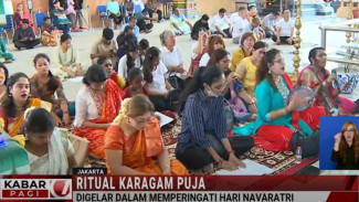Ritual Karagam Puja Digelar di Jakarta dalam Rangka Hari Navaratri