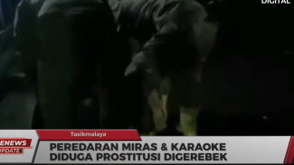 Satpol PP Kota Tasikmalaya Razia Miras dan Karaoke, Amankan Belasan Botol dan 15 Wanita Pemandu Lagu