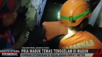 Pria Tewas Tenggelam di Waduk Kedalaman 4 M Sunter Utara Usai Tercebur, Diduga Mabuk