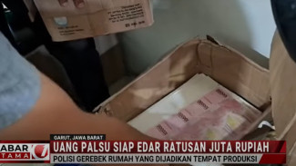 Polisi Bongkar Pabrik Uang Palsu di Garut, Puluhan Juta Rupiah Disita