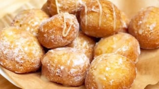 Cara Buat Donat Kampung Mini Praktis Menggunakan Tepung Protein Sedang, Tanpa Mixer